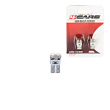 Bec Led - 4SMD 12V pozitie T10 W2,1x9,5d 2buc 4Cars - Alb