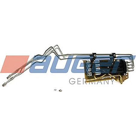 Furtun. radiator ulei transmisie Cooling system metal pipe from gearbox fits. MERCEDES ACTROS ACTROS MP2 - MP3 OM541.920-OM542.9 MERCEDES-BENZ ACTROS MP2 / MP3 (934.03), 10.2002 - Auger 76232