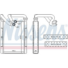 Schimbator caldura. incalzire habitaclu Heater TOYOTA YARIS YARIS VERSO 1.0-1.5 04.99-11.05 TOYOTA YARIS I (_P1_), Hatchback, 01.1999 - 12.2005 Nissens 707094