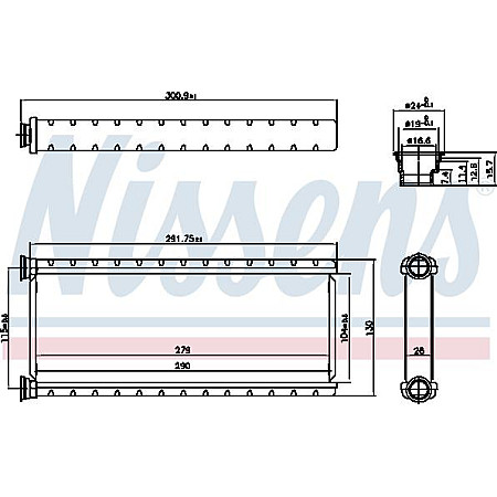 Schimbator caldura. incalzire habitaclu Heater DS DS 7 CITROEN BERLINGO BERLINGO-MINIVAN C4 GRAND PICASSO II C4 PICASSO II PEUGEOT EXPERT (V_), Autobuz, 04.2016 - Nissens 707201