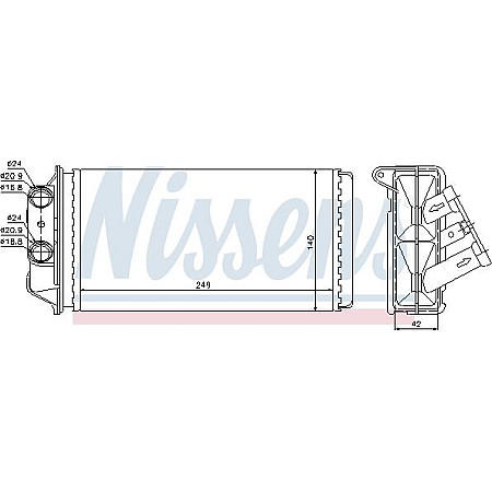 Schimbator caldura. incalzire habitaclu Heater FIAT PALIO SIENA STRADA 1.2-1.9D 07.97- FIAT PALIO (178_), Hatchback, 04.1996 - Nissens 71454