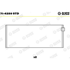 Cuzineti biela Rulment de conrod STD se potriveste. RVI C G MANAGER MIDLINER MIDLUM PREMIUM MACK MIDLUM DCI4-B-MIDS06.02.12D-3 1 RENAULT TRUCKS MIDLINER, 10.1982 - 01.2000 Glyco 71-4289 STD