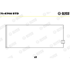 Cuzineti biela Rulment de conrod STD se potriveste. MAN E2000 F2000 HOCL LIONS CITY LIONS CLASSIC LIONS COACH LIONS STAR NG MAN TGX (L.2007.46.001), 06.2006 - Glyco 71-4746 STD