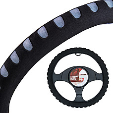 Husa volan burete color 4Cars -  37-39cm - Gri