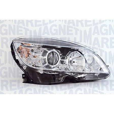 Far Lampa frontala Stanga halogen H7-H7-PY21W-W5W electric cu motor bec se potriveste. MERCEDES C T-MODEL S204 C W204 01.07-09.1 MERCEDES-BENZ C-CLASS (W204), Sedan, 01.2007 - 01.2015 Magneti Marelli 710301234203