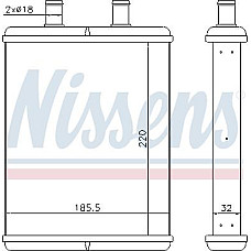 Schimbator caldura. incalzire habitaclu Heater IVECO DAILY IV DAILY V 2.3D-3.0CNG-3.0D 05.06-02.14 IVECO DAILY V, Camion de gunoi, 09.2011 - 02.2014 Nissens 71817