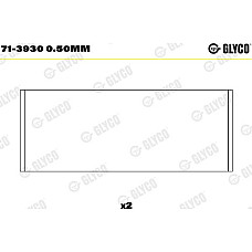 Cuzineti biela Set portant biela 050 MAN TGE AUDI A1 A3 A4 ALLROAD B8 A4 ALLROAD B9 A4 B6 A4 B7 A4 B8 A4 B9 A5 A VW TOURAN (1T1, 1T2), Dubita, 02.2003 - 05.2010 Glyco 71-3930 0.50mm