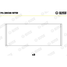 Cuzineti biela Set portant biela STD set pentru o biela se potriveste. MAN TGE AUDI A1 A3 A4 ALLROAD B8 A4 ALLROAD B9 A4 B6 A4 SEAT TARRACO (KN2_), Crossover, 09.2018 - Glyco 71-3930 STD