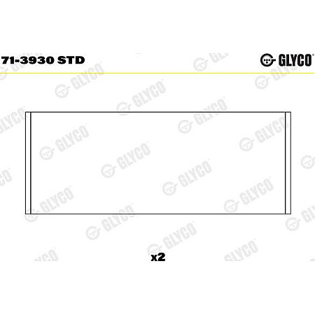 Cuzineti biela Set portant biela STD set pentru o biela se potriveste. MAN TGE AUDI A1 A3 A4 ALLROAD B8 A4 ALLROAD B9 A4 B6 A4 SEAT TARRACO (KN2_), Crossover, 09.2018 - Glyco 71-3930 STD