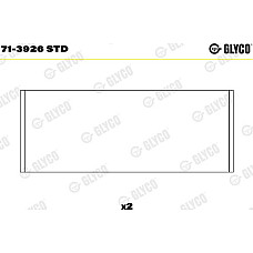 Cuzineti biela Rulment de conrod STD set pentru o biela se potriveste. VOLVO 850 C30 C70 I C70 II S40 I S40 II S60 I S60 II S60 VOLVO S40 II (544), Sedan, 12.2003 - 12.2012 Glyco 71-3926 STD