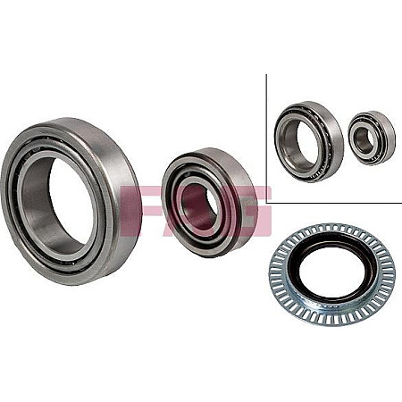 Kit rulmenti roata Kit rulment roata Fata Dreapta-Stanga 22x45x17 MERCEDES E W212 S C215 S W126 S W140 S W220 2.2 MERCEDES-BENZ CLS (C218), Compartiment, 01.2011 - 12.2017 FAG 713 6677 60