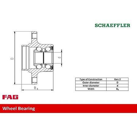 Kit rulmenti roata Set de rulmenti cu butuc Spate cu mufa 28x120x615 SEAT AROSA CORDOBA CORDOBA VARIO IBIZA II VW VW POLO Variant III (6V5), Turism, 04.1997 - 09.2001 FAG 713 6103 20