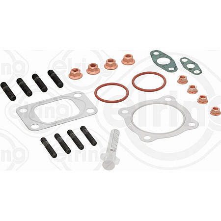 Set montaj. turbocompresor Set de asamblare turbocompresor cu garnit MERCEDES LK-LN2 MK NG O 301 O 402 OH UNIM MERCEDES-BENZ O 402, Autobuz, 10.1985 - 12.1991 Elring 713.855