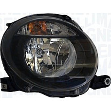Far Lampa frontala Dreapta halogen H7-WY21W electric cu motor culoare insert. negru se potriveste. ABARTH 500 - 595 - 695 500C - FIAT 500 C II (312_), Sabrioleta, 09.2009 - Magneti Marelli 712455401139
