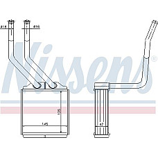 Schimbator caldura. incalzire habitaclu Heater FORD TRANSIT TRANSIT TOURNEO 2.0D-3.2D 01.00-12.14 FORD TRANSIT TOURNEO (FC_), Autobuz, 06.2000 - 03.2006 Nissens 71776