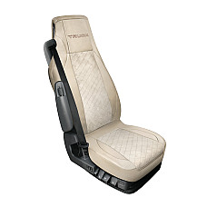 Husa scaun camion Lolita poliester/imit. piele 1buc - Crem
