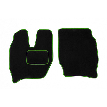 Covoras de podea F CORE se potriveste IVECO cantitate in set 2 szt material velours culoare verde MT11 GREEN