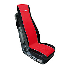 Husa scaun camion Elisa-2 poliester/imit. piele 1buc - Rosu/Negru