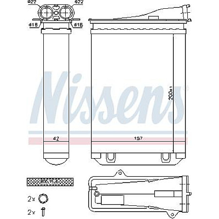 Schimbator caldura. incalzire habitaclu Heater fits. CITROEN C3 III PEUGEOT 2008 I 208 I 208-HATCHBACK 1.0-1.6D 03.12- PEUGEOT 2008 I (CU_), Turism, 03.2013 - Nissens 72954
