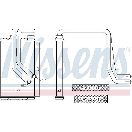 Schimbator caldura. incalzire habitaclu Heater CITROEN C-CROSSER C-CROSSER ENTERPRISE C4 AIRCROSS MITSUBISHI ASX LANCER VI MITSUBISHI ASX (GA_W_), Van, 06.2010 - Nissens 72956