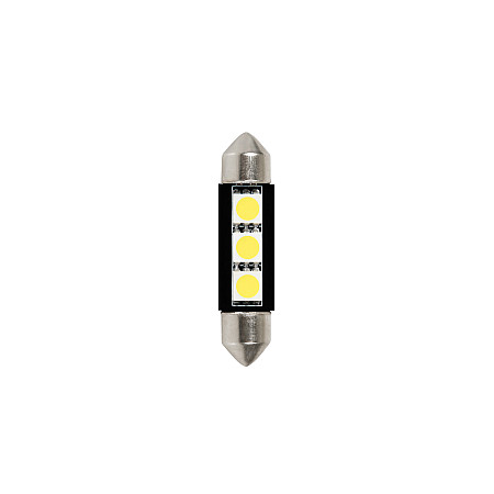 Bec Hyper-Led9 - 3SMD 24/28V sofit 10x39mm soclu SV8,5-8 2buc - Alb