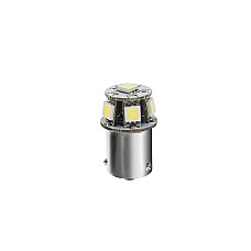 Bec Hyper-Led18 - 6SMD 24/28V R5W soclu metal BA15s 1buc - Alb