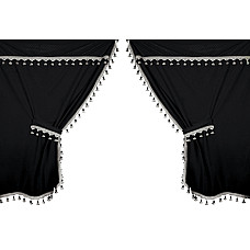 Perdele camion Premiere 9buc - Negru