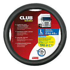 Manson volan camion Club premium - L -  46/48cm - Negru