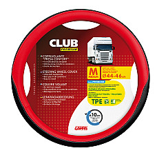 Husa volan camion Club premium - M -  44/46cm - Rosu