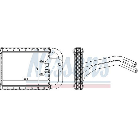 Schimbator caldura. incalzire habitaclu Heater KIA CARENS IV 1.6-1.7D-2.0 03.13- KIA CARENS IV (RP), Dubita, 03.2013 - Nissens 77535