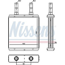 Schimbator caldura. incalzire habitaclu incalzire independenta Hyundai Getz 1.6 Benz. Aut. A - C - - P - C HYUNDAI GETZ (TB), Hatchback, 06.2001 - 01.2011 Nissens 77613