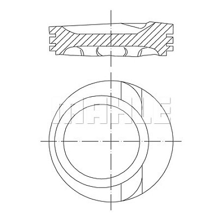 Piston MERCEDES-BENZ KLASA V 638/2 Producator MAHLE ORIGINAL 030 68 01