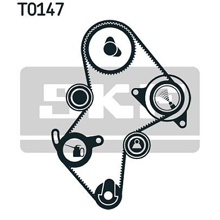 Set curea de distributie RENAULT MEGANE I Classic LA0/1 Producator SKF VKMA 06114