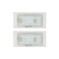 Elemente iluminare Licence plate lamp LED ligght colour: white set 12V with road approval BMW 3 E46 12.98-12.07 M-TECH CLP005