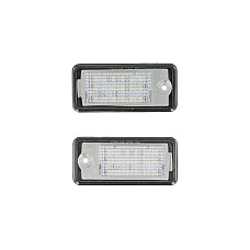 Elemente iluminare Licence plate lamp LED ligght colour: white set 12V with road approval AUDI A3 A4 B6 A4 B7 A6 ALLROAD C6 A6 ALLROAD C7 A6 C6 A8 D3 A8 D4 Q7 11.00-09.18 M-TECH CLP012