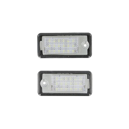 Elemente iluminare Licence plate lamp LED ligght colour: white set 12V with road approval AUDI A3 A4 B6 A4 B7 A6 ALLROAD C6 A6 ALLROAD C7 A6 C6 A8 D3 A8 D4 Q7 11.00-09.18 M-TECH CLP012