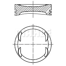 Piston MERCEDES-BENZ SPRINTER 35-t platforma / podwozie 906 Producator MAHLE ORIGINAL 004 08 00