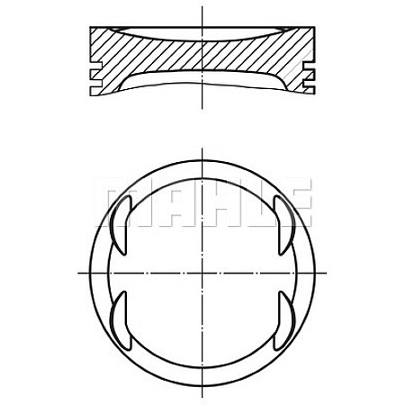 Piston MERCEDES-BENZ SPRINTER 35-t platforma / podwozie 906 Producator MAHLE ORIGINAL 004 08 00