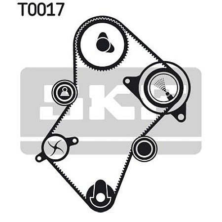 Set pompa apa + curea distributie PEUGEOT PARTNER Combispace 5F Producator SKF VKMC 03244