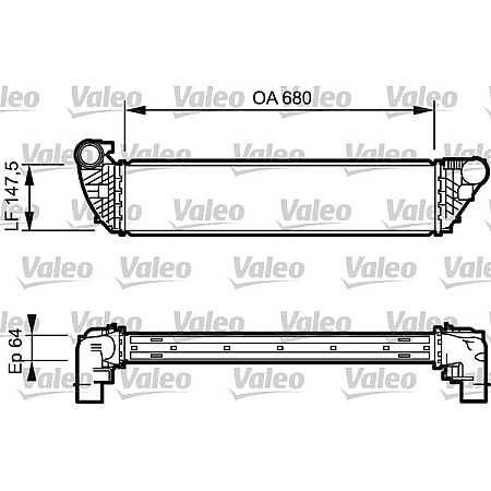 Intercooler compresor RENAULT LAGUNA II Grandtour KG0/1 Producator VALEO 817828