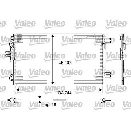 Radiator clima aer conditionat CHRYSLER GRAND VOYAGER / VOYAGER IV RG RS Producator VALEO 817739