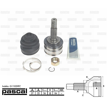Set articulatie planetara NISSAN BLUEBIRD T72 T12 Producator PASCAL G11029PC