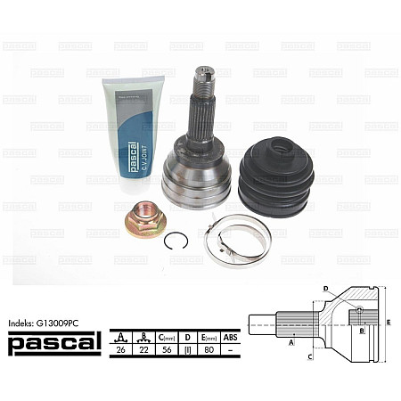 Set articulatie planetara MAZDA 323 C IV BG Producator PASCAL G13009PC