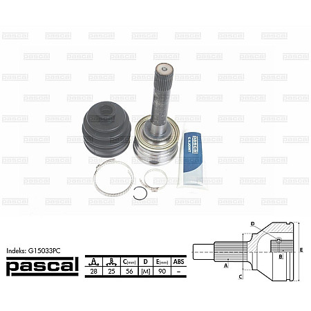 Set articulatie planetara MITSUBISHI PAJERO I L04G L14G Producator PASCAL G15033PC