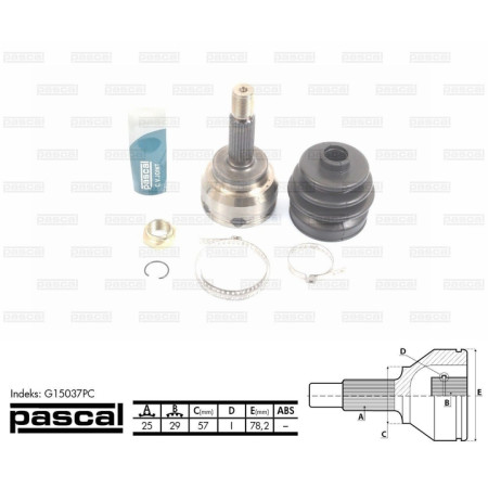 Set articulatie planetara MITSUBISHI OUTLANDER I CUW Producator PASCAL G15037PC