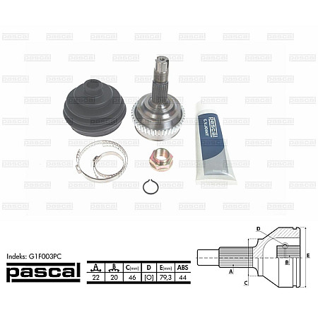 Articulatie planetara FIAT BRAVO I 182 Producator PASCAL G1F003PC