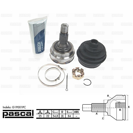 Articulatie planetara CITROEN ZX N2 Producator PASCAL G1P001PC