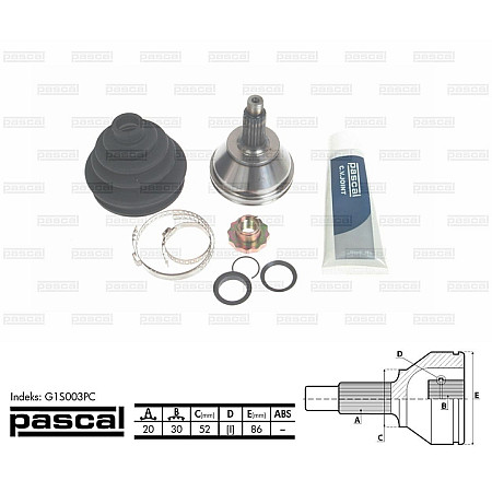 Set articulatie planetara VW FOX 5Z1 5Z3 Producator PASCAL G1S003PC