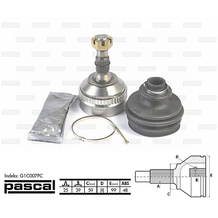 Set articulatie planetara CITROEN XANTIA Break X2 Producator PASCAL G1C007PC