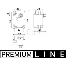 Element de reglare. clapeta carburator Air conditioning stepper motor VOLVO S60 II V60 I V70 III XC70 II LAND ROVER FREELA VOLVO S60 II (134), Sedan, 04.2010 - MAHLE AA 71 000P